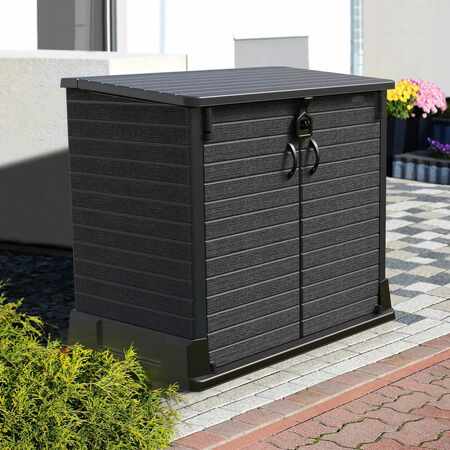 DURAMAX Storeaway 4 ft. 3 In. x 2 ft. 5 In. x 3 Ft 7 In. Resin Horizontal Storage Shed Gray 86620